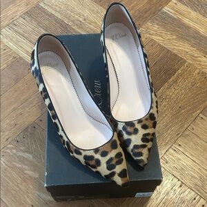 J. Crew Leopard Print Heels